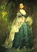 Thomas Gainsborough lady getrude alston oil painting